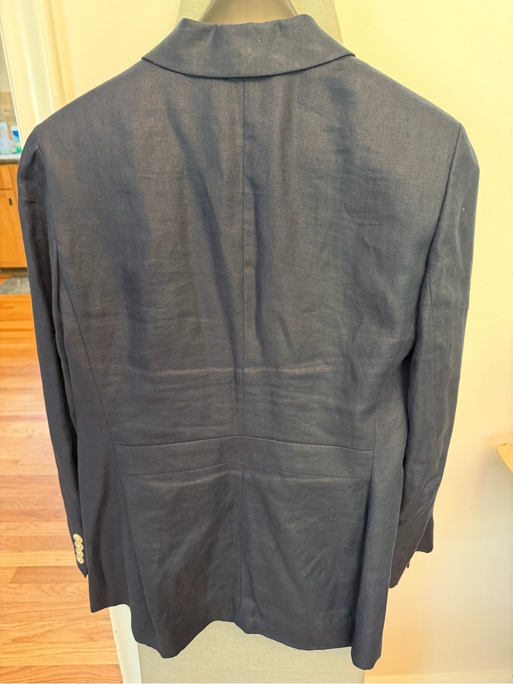 Ralph Lauren Navy Linen Blazer - Picture 4 of 5